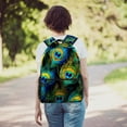 thumbnail image 6 of Lightweight Backpack Peacock Feather School Bag Travel Laptop Daypack for Men Women Casual Rucksack, 6 of 6