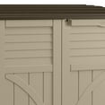 thumbnail image 4 of Suncast 34 cu. ft. All-Weather Resin Horizontal Outdoor Storage Shed, Taupe, 4 of 9