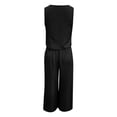thumbnail image 5 of Plus Size Two Piece of Outfits for Womens Round-Neck Sleeveless And Long Pants Casual 2PC Sets, 5 of 5