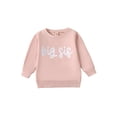 thumbnail image 1 of SUNSIOM Matching Brother Sister Outfits Toddler Baby Fall Sweatshirt Letter Print Long Sleeve Round Neck Pullover, 1 of 6