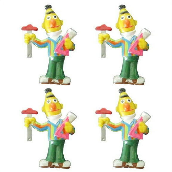 Various Sesame Street Vintage Bert Refrigerator Magnets (4 Count)