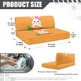 thumbnail image 7 of XYZCANDO Rabbit Carrot RV Dinette Cushion Covers Loveseat Slipcovers Stretchable Furniture Covers Easy to Install Easter Camper Decor 2 Seat Sofa Cover 1 Backrest Cover and 1 Bench Cover Orange, 7 of 7