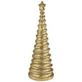 thumbnail image 4 of Northlight Metallic Swirling Spirals Tabletop Tree with Star Christmas Decoration - 13.5" - Gold, 4 of 9