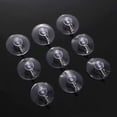 thumbnail image 1 of Crochet à Ventouse Support à Ventouse Mural Transparent Napperons Ronds pour 4 Assiettes Modernes 6 Pcs Ensemble de Table en Verre pour 4, 1 of 4