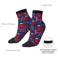 thumbnail image 4 of Bingfone Hot Cocoa Snowflake Mittens Design Patterned Men's Women's Casual Cotton Socks, 4 of 5
