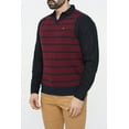 thumbnail image 1 of Chandail pour Hommes Rayé Bleu Marine Bordeaux, 1 of 6
