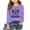 A_ Purple, variant on Sweatshirts for Girls Funny Crewneck Highland Cow Printed Pullover Shirts Kids Casual Loose Long Sleeve Graphic Tees for Teens Black 7-8 Years