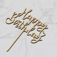 thumbnail image 5 of FL Happy Birthday Cake Topper in Wood Greeny Birthday Cake Decoration, 5 of 6
