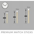 thumbnail image 3 of ZIKANI White Tip Matches 3" Match Refill 100 Long Matches Short Matches Wooden Matches Bulk Matches Decorative Matchsticks Safety Matches for Cloche Jar Box Fireplace (White), 3 of 4