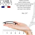 thumbnail image 6 of Camila Paris CP3446 French Hair Barrette Clip for Girls, Pink, Rubberized Automatic Clasp Strong Hold Grip Hair Clips for Women, No Slip and Durable Styling Girls Hair Accessories, Made in France, 6 of 52