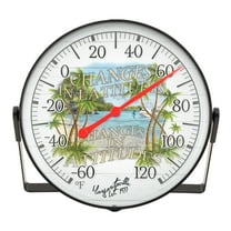 La Crosse 5-inch Margaritaville Plastic Analog Bracket Thermometer, 104-20747MV-Int