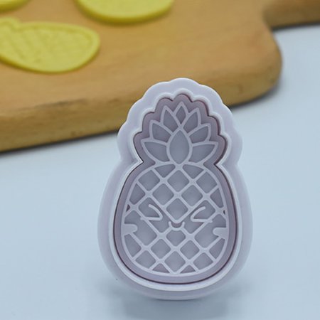 

Pineapple Cookie Plunger Cutter Fondant Embossing Stamp Mold Biscuit Cutter