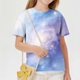 thumbnail image 4 of Avrnliq Boys Girls Galaxy Print Short Sleeve Crew Neck Slim Fit T-Shirt for Kids & Teens 6-16 Years ,Size 11 T, 4 of 9