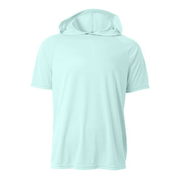 A4 N3408 Short Sleeve Hooded Tee For Adult Size Male