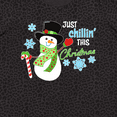 thumbnail image 4 of Inktastic Just Chillin' This Christmas Fun Snowman in Top Hat Women's Plus Size T-Shirt, 4 of 5