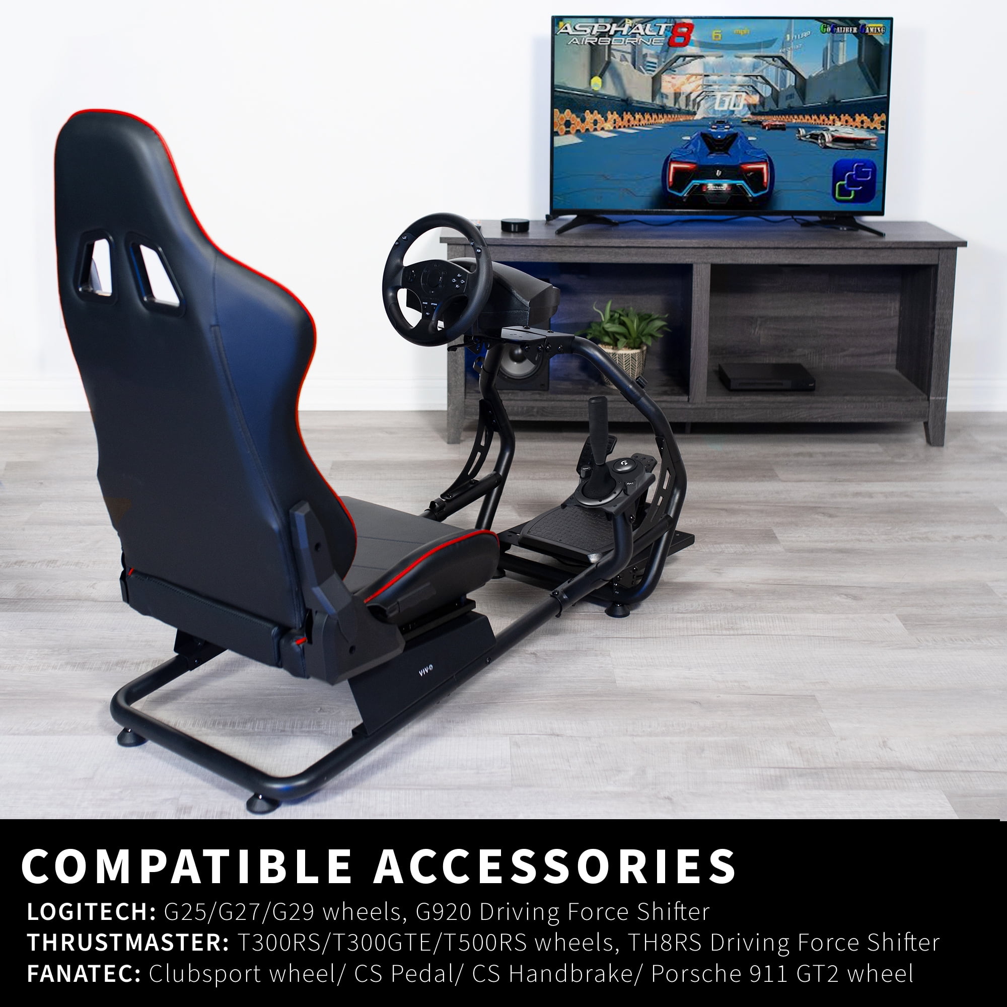 VIVO Racing Simulator Cockpit with Reclining Seat UK Ubuy