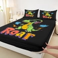thumbnail image 3 of Castle Fairy Cute Dino Queen Sheet Sets,Jungle Wildlife Dinosaur Bed Set, 3 of 7
