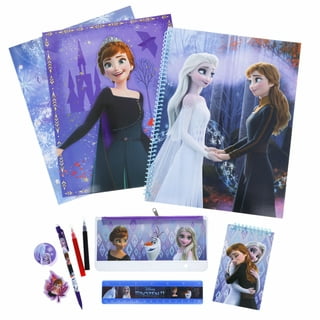 Disney Store Anna and Elsa Zip-Up Stationery Kit - Back to School Item - New