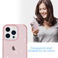 thumbnail image 4 of Jiahe Cover For iPhone 14 Pro Max 6.7 inch Case Crystal Clear Bling Glitter Soft TPU Slim Shockproof Cover,Support Wireless Charging,Pink, 4 of 6