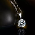 thumbnail image 5 of GKNET Women 925 Sterling Silver Cubic Zirconia Stud Earrings Pendant Necklace Sets, 5 of 7