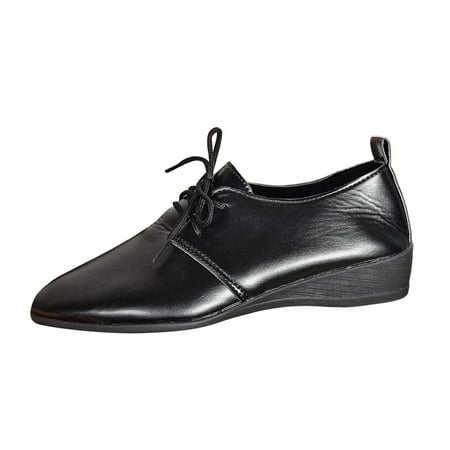 

Jungdeepe Fashion Pointed Toe Square Heel Solid Color Lace Up Shoes Women s Leather Shoes Men s Casual Shoes Tan Lady Shoe Casual Sketch Sandals Women Mens Cap Toe Shoes Casual Casual Shoes with