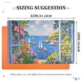thumbnail image 6 of Yayeee Doormat for Indoor Entrance 32" x 20" Non Slippery Floor Rug, Pink Floral Window, 6 of 8