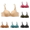 thumbnail image 1 of Sentmoon Womens Bra Womens Sports Bras Lace Wireless Bra Breathable Soft Stretch Seamless Comfort Light Support Solid Color Relaxed Fit Everyday Bralette for Work Travel Lounge All Day Wear, 1 of 6