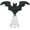 B-8B-clearacne, variant on Dyegold Halloween Bat Tree Topper 8 Inch Miniature Spooky Ornament with Metal Spring Base for Small Christmas Tree Party Decor Display