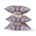 thumbnail image 2 of 18"x18" Blue Orange Muted Yellow White Zippered Broadcloth Geometric Throw Pillow, 2 of 5