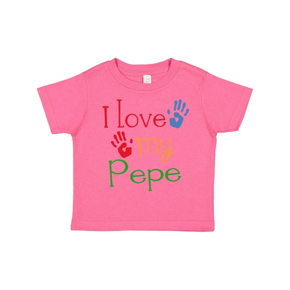Inktastic Pepe Grandkids Handprints Boys or Girls Toddler T-Shirt