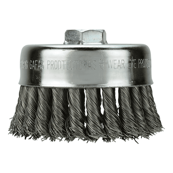 Milwaukee Tool 4" Knot Wire Cup Brush - Carbon Steel