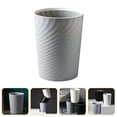 thumbnail image 5 of SkyAuks Trash Can, Round Plastic Wastebasket for Bathrooms, Laundry Room, Black, 5 of 7
