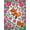 Pink, Pattern 2, variant on ODIKA 4'x6' Machine Washable Non-Slip Area Rug, Cherry Blossom Foxes Botanical Storybook High Traffic Rug, Orange, 440308