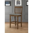 thumbnail image 2 of Home Design Wilder Counter Chairs (Set of 4), Brown/Gray, Slat-back design, Padded seat, Comfortable seating, Sturdy frame, Modern minimalist style, Durable construction, 2 of 5