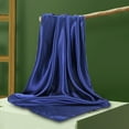 thumbnail image 6 of Square Scarf Simple Wrap 35inchx35inch Solid Color Headscarf for Girls Gift Navy Blue, 6 of 8