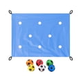 thumbnail image 3 of Juego de construcción de equipos con lona y 6 pelotas de poliuretano, divertido juego de aprendizaje y trabajo en equipo. Azul claro, 3 of 8