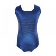 thumbnail image 5 of Girls Leotards Gymnastic Dance Onesies Ballet Tank Sleeveless Colorful Shiny Leotard, for 5-14 Years, 5 of 7