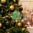thumbnail image 6 of 3D Iron Christmas Tree Topper Star with 20 LED Lights, Shatterproof Holiday Decor for Festive Indoor Outdoor Xmas Decorations, Warm White, 6 of 6
