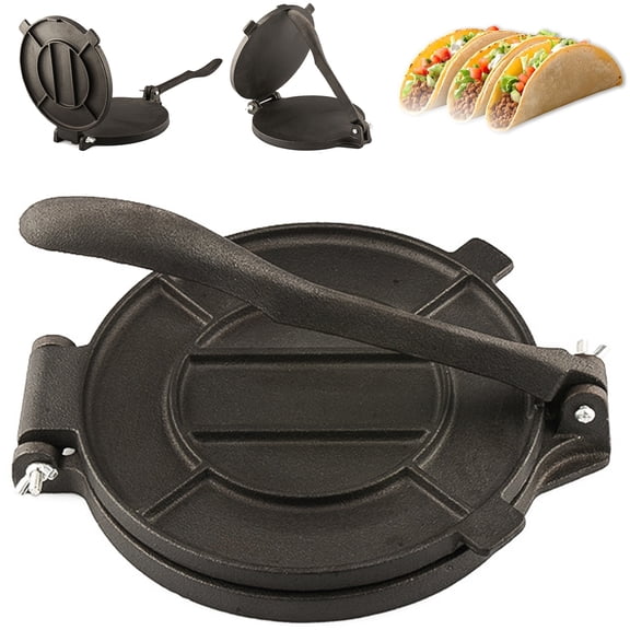 Tortilla Machine, Automatic Roti Maker, Automatic Roti Making Machine, 8-Inch Heavy-Duty Cast Iron Tortilla Press - Professional Non-Stick Kitchen Tool for Perfect Tortillas, Quesadillas