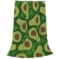 thumbnail image 2 of Honeii Big Colorful Avocados Print Fleece Blanket - Throw Blanket for Bed, Sofa, Couch, Camping, and Travel , Microplush Ultra Soft Warm Blanket-40"x30", 2 of 7