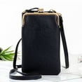 thumbnail image 4 of Monedero cruzado para teléfono móvil práctico Mini multiusos de moda portátil ligero PU cartera de hombro para llaves de tarjeta señoras niñas mujeres Hugo monedero del teléfono, 4 of 9