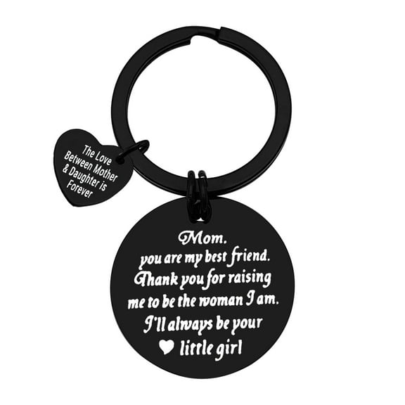 Mom Keychain from Daughter Mother Daughter Gift Mother of Bride Gift Wedding Day Jewelry Gift for Mom Appreciation Gift Thanksgiving Christmas Birthday Gift Mothers Day Keyring Gift