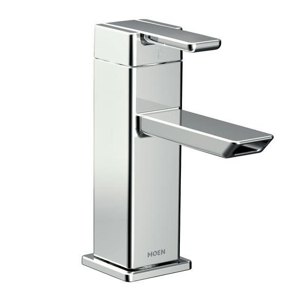 90 Degree Chrome One-handle Bathroom Faucet