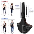 thumbnail image 5 of AUTOWT Dog Carrier Sling, Thick Padded Adjustable Shoulder Strap Dog Carriers for Small Dogs, Puppy Carrier Purse for Pet Cat with Front Zipper Pocket Safety Belt, 5 of 8