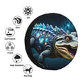 thumbnail image 4 of Balery Starry Sky Colorful Crocodile Cubiertas para Neumáticos - Protector Resistente para Neumáticos de Camioneta, SUV, Remolque, Camper y RV-14 inch, 4 of 6