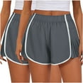 thumbnail image 2 of Tawop Shorts for Women, Womens Shorts 2PC Sets Elastic Waist Pleated Solid M, 2 of 4