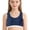 Dark Blue, variant on Girls Sports Bras Solid Color Soft Stretchy Bra with Fixed Padding Girls Casual Underwear Grey Size 17-18 Years