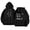 Black, variant on NinXxx Women's Casual Printed Hoodie Pullover with Pocket Streetwear Navy M