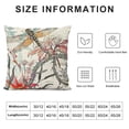 thumbnail image 5 of Fenyluxe Throw Pillow Covers Flowers and Dragonfly Garden Pillow Cases Waist Lumbar Cushion Cover Sofa Home Decorative 18x18in, 5 of 5