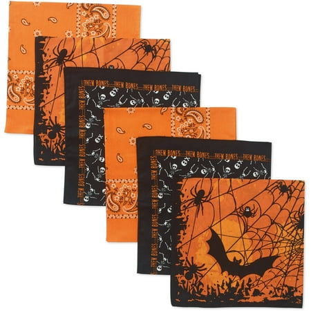 Halloween Assorted Bandanas, 6-Piece Pack - Walmart.com Halloween Assorted Bandanas, 6-Piece Pack - Halloween Assorted Bandanas, 6-Piece Pack - Walmart.com